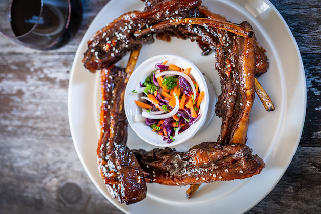 Sticky Asian wild boar ribs