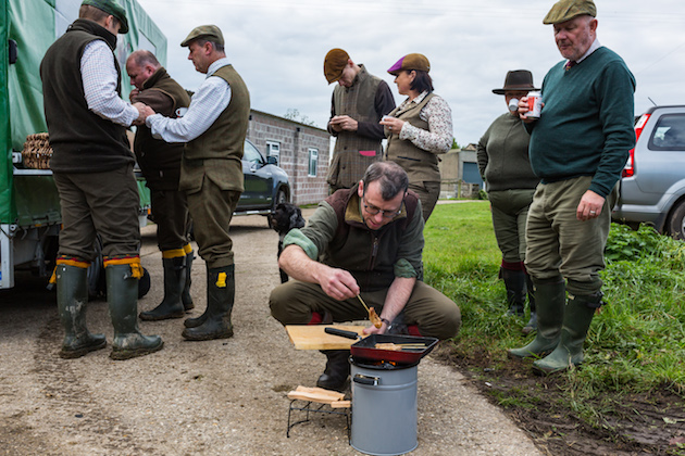 Cooking on a game shoot