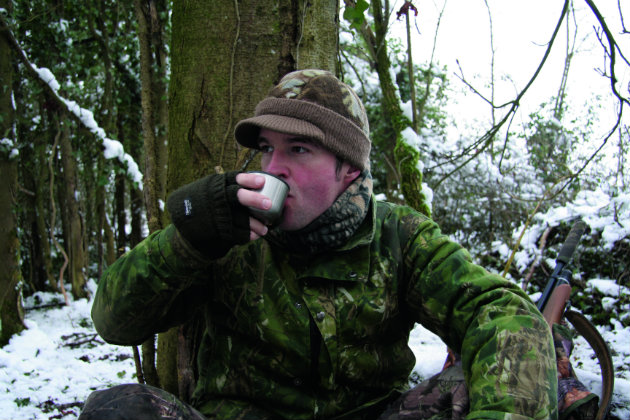 airgunner drinking