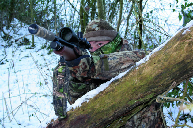 Winter wood pigeon airgunning