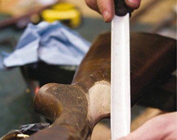 How to alter the comb on a shotgun