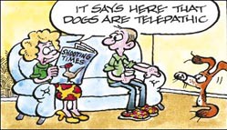 Telepathic dog