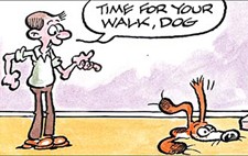 Dog gets tricked