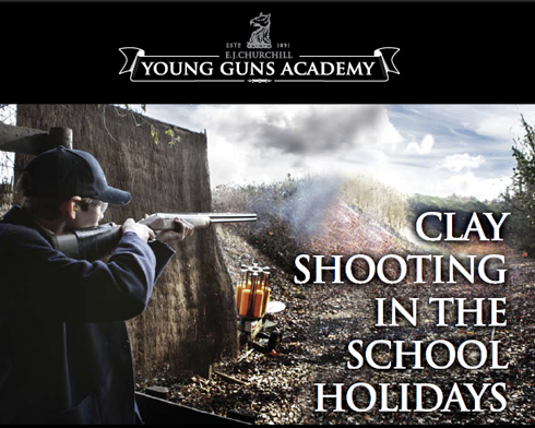 Clay Shooting in the school holidays with E.J. Churchill