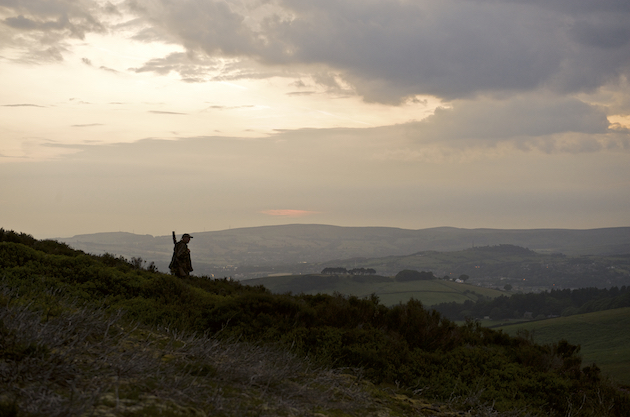 Gamekeeper on moor
