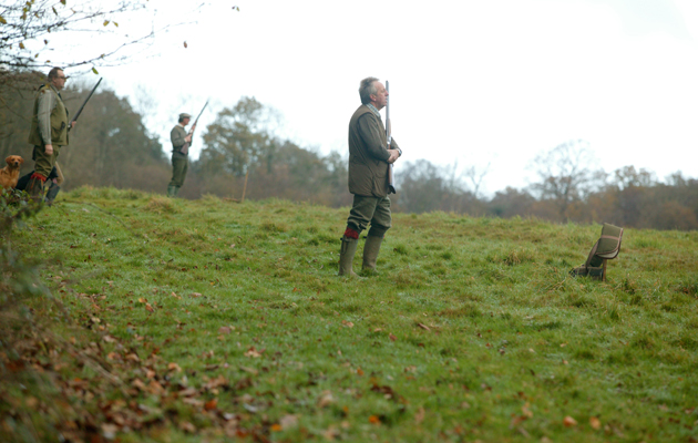 How to address pheasants at different heights
