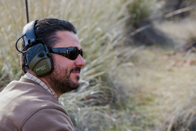 Shotgun loaders on shoot