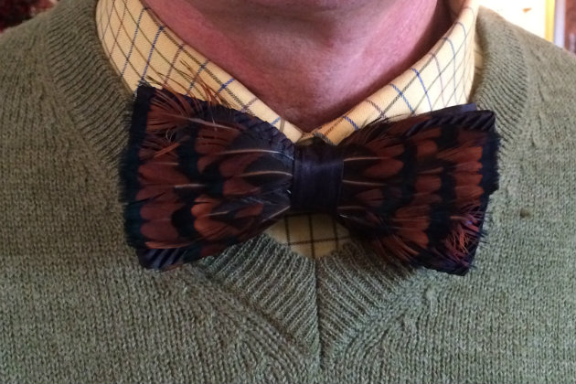 pheasant bow tie 