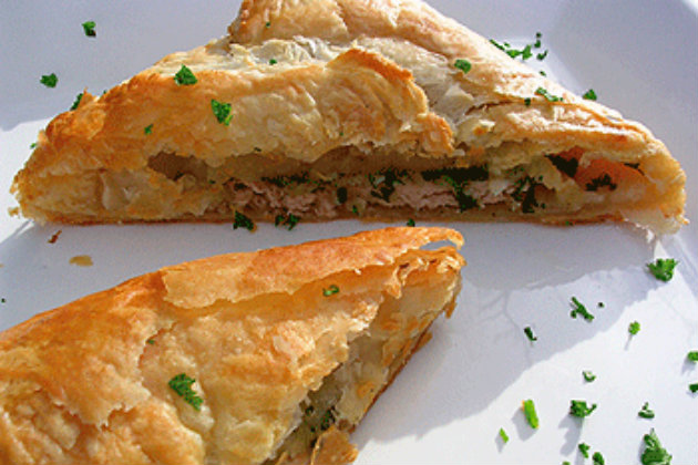 Quick and easy recipe for pheasant and pastry rolls