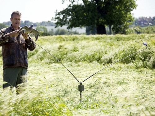 Is there a secret to bagging a double when pigeon shooting?