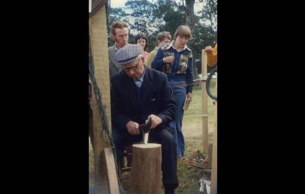 snare peg-making at the CLA Game Fair