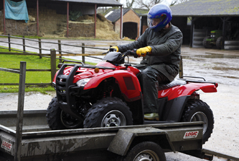 Can I turn my quad bike into a pigeon shooting hide?