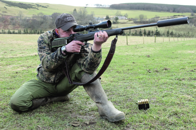 man with rifle skills 