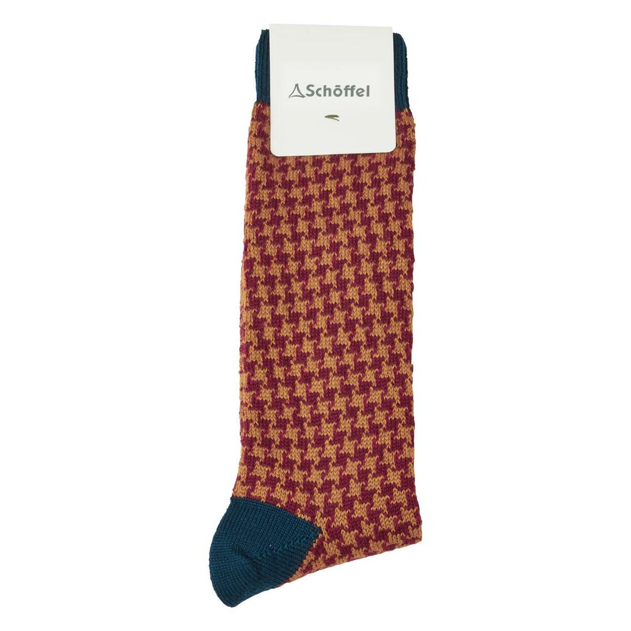 schoffel mens houndstooth sock