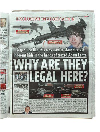 The Sun newspaper prompts shooters&#8217; anger