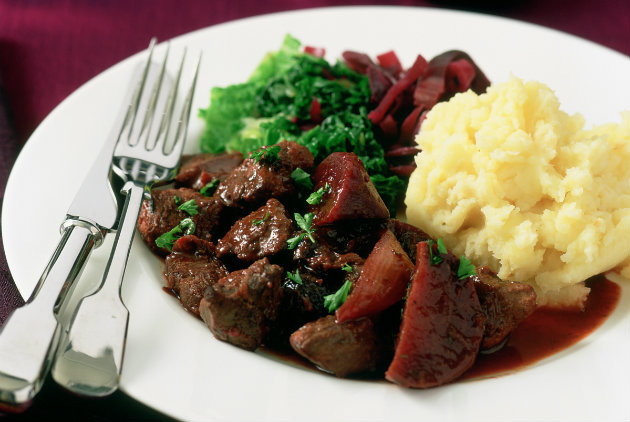 wine served with venison 