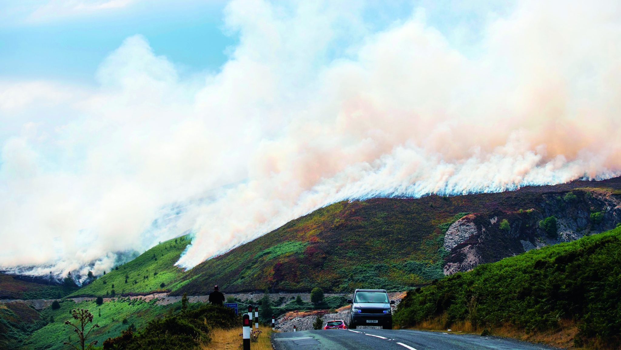 Firefighters battle Welsh infernos