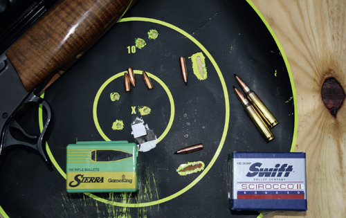 75-grain Scirocco bullets go through sideways.