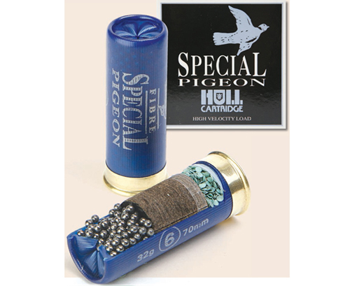 Pigeon shooting cartridges.