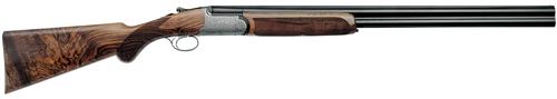 ></noscript></img><br />
<br />
The Italian maker produces a wide range of shotguns, and on this evidence they are sure to become extremely popular. <br />
<br />
I particularly liked the lines and feel of their Round Body EL model. <br />
<br />
As the name would suggest, this gun comes with a very elegant rounded action, covered with fine scroll acanthus engraving. <br />
<br />
It is available in 12, 16 and 20-bore, but those wanting a 28-bore variant of the gun will have to pay £5,931 for a version specifically built on a smaller frame. <br />
<br />
The gun comes with 28″ and 30″ barrels as standard, but you can specify a set of 32″ barrels for £253, which would make the 20-bore variant a very portable small bore gun perfect for high birds. <br />
<br />
Fitting longer barrels to any gun will alter its weight and balance, but this gun remains very pointable and consistent. <br />
<br />
The finishing is striking, the walnut stock comparing well with any gun on the market. <br />
<br />
There is a rounded semi-pistol grip as standard, and the gun can be had with a coin or colour hardened finish. <br />
<br />
Although the price of this gun is over our budget, you should give these guns a look. <br />
<br />
They are exceptional at this price, and I am sure you would not regret buying one.</p></p>
                    </div>
                </div>
                <div class=