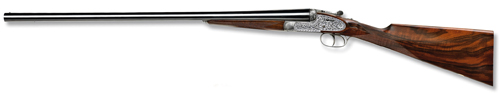 ></noscript></img><br />
<br />
They are probably the best known of the Spanish makers, for their Number Four boxlock and Number Two sidelock, both guns I have recommended in the past. <br />
<br />
We recently worked on a superb pair of these guns in 20-bore with 28″ barrels and 2¾” chambers. This particular set of barrels were made with special chrome steel, which enables the manufacturer to keep the balance and feel on the hinge pin of the gun, meaning handling is absolutely superb. <br />
<br />
These guns were a special commission, and were built with Holland & Holland-style spring-opening mechanism. <br />
<br />
They were completed in 1992 and were deluxe hand-engraved by Casbard, one of London?s finest bespoke engravers, with bold acanthus scroll and vignettes of game scenes on the lock plates. <br />
<br />
The present owner had us re-stock the guns with long exhibition-grade best Turkish walnut. We also fitted the barrels with Teague multi-chokes. <br />
<br />
As a pair of game guns these offer the best of both worlds, having the best Spanish workmanship and the unique English finish and design. <br />
<br />
A new deluxe pair by AYA finished to these same specifications would set the buyer back in the region of £40,000.<br />
</p>
<h2><a href=