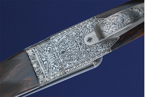 ></noscript></img><br />
<br />
The Italians have led the way with computerised gunmaking but I don?t think any other nation has the eye for detail and flair of our best gunmakers. <br />
<br />
They have in their heads and hands shapes which machines can?t yet fully reproduce (evident here in the barrels and stockwork). <br />
<br />
Clearly evident is an unwillingness to cut corners and a determination to do the job properly.<br />
</p>
<h2>Boxall & Edmiston side-by-side shotgun</h2>
<p><strong>£16,000</strong><br />
<br />
www.boxhallandedmiston.co.uk<br />
</p>
<h2><a href=