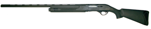  /></noscript></p>
<p>As well as the matt black finish, this gun is also available in various camouflage patterns, and can be had with a 24″, 26″, 28″ or 30″ barrel.</p>
<p>It comes with multiple screw-in chokes, easily changed depending on the type of shot you’re using. If you’re using steel I would recommend using half choke or wider, though tighter chokes are suitable with tungsten or bismuth shot. It is made from synthetic materials, meaning it is strong and the weight of the gun is kept down.</p>
<p>Being a semi-auto the balance point is further forward than on traditional guns. It is easy to clean and maintain, though like any semi-auto if the porting on the barrel gets blocked up it can cause problems with the gun recycling.</p>
<p>You should clean them out with a pipe cleaner every now and then just to be sure. This gun offers excellent value for money and is well worth trying.</p>
<p><em>This article on shotguns for wildfowling was originally published in 2011 and has been updated. Prices correct at time of first publication. </em></p>
                    </div>
                </div>
                <div class=