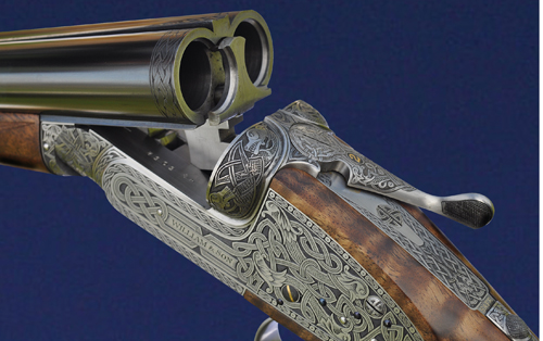  /></noscript></p>
<p>The trigger guard has twin beaded edges, too.</p>
<p><em><strong>SHOOTING IMPRESSIONS</strong></em><br />
Well, I am not going to say at this point that this beautifully crafted English side lock didn’t shoot.</p>
<p>It shot extremely well. Handling dynamics, felt recoil and trigger pulls were all first class. It was a great gun, the best of modern London best.</p>
<p>The fact that William & Son manages to maintain this standard is truly wonderful.</p>
<p>Expensive? Yes.</p>
<p>Good? Undoubtedly.</p>
<p>Worth it? Probably.</p>
<h3>William & Son Sidelock shotgun</h3>
<p><strong>£46,500</strong></p>
<p>www.williamandson.com</p>
<h2><a href=