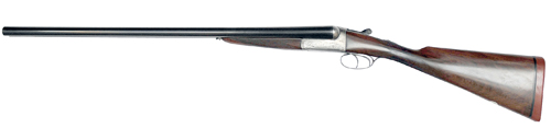 ></noscript></img><br />
<br />
Calling them a boxlock is actually a little misleading, because all the lockwork is intricately made and mounted on the trigger plate, like in a modern over-under. <br />
<br />
The design is very strong and reliable, and the lock itself is fascinating to look at, with large curved springs inside. <br />
<br />
For want of a better description, they look a bit like leaf springs and are difficult to make and fit. <br />
<br />
This design does mean a lot of wood has to be removed from the stock, so be especially careful to look for any cracking there. <br />
<br />
This design means Dickson guns tend to have very slender actions, and when combined with a rounding of the wood and metal to create the famous round action, makes for a beautiful gun. <br />
<br />
All Dickson guns tend to handle extremely well thanks to the weight of the gun being between the hands. <br />
<br />
You should be very careful of earlier guns because the ejector system can be problematic – much like any English gun of the same period. <br />
<br />
Anything from the turn of the 20th century onwards should be fine, thanks to the new designs and improved manufacturing techniques used. <br />
<br />
Watch out also for barrel thickness, as Dickson guns do tend to be a bit thinner than equivalent guns of the period.</p>
<h2><a href=