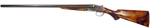 ></noscript></img><br />
<br />
Totally finished by hand, with hundreds of hours of work going into each gun, these guns really are worth the asking price. <br />
<br />
Built in the 1970s, the standard of materials used and finishing on these guns is second to none, which is unusual for sporting guns from this period. <br />
<br />
Mechanically, you will be hard-pressed to find a gun of this age which is not absolutely sound, however there can be quite a wide variation on the standards of finishing. <br />
<br />
There are no such qualms here, however, with beautifully oiled, highly figured wood and some colour remaining on the side plates. <br />
<br />
The rose and scroll engraving is delightful, and the major pins and bolts have been blued. <br />
<br />
This pair have 28″ barrels, are single trigger and also have a lovely horn-capped Prince of Wales style grip.<br />
</p>
<h2><a href=