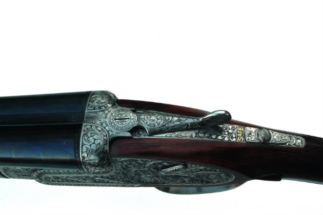 safety button on AYA Premium 20-bore 
