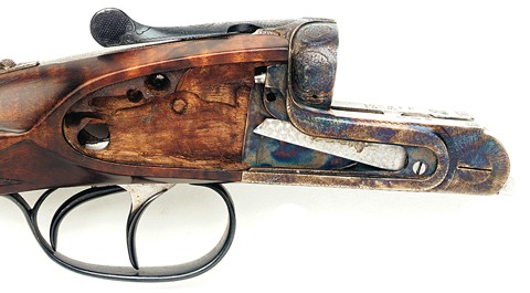 AyA No.1 Sidelock wood cut.