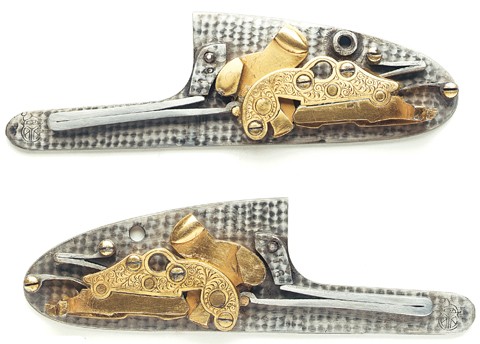 AyA No.1 Sidelock interior plates.