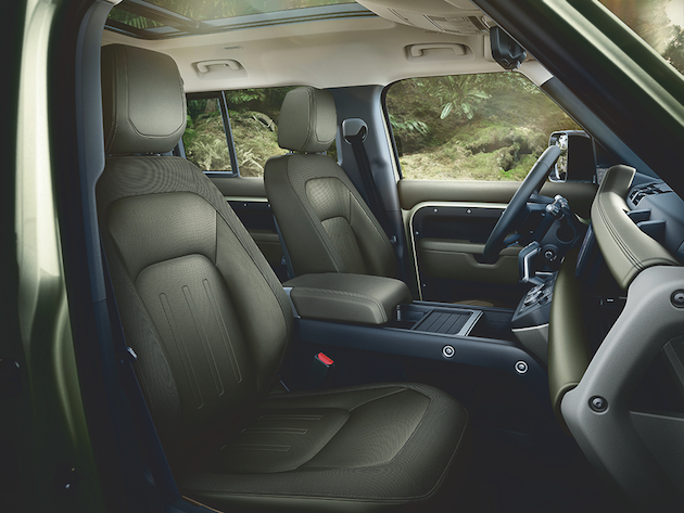 New Land Rover Defender seats