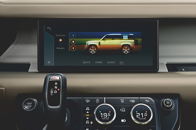 New Land Rover Defender interior