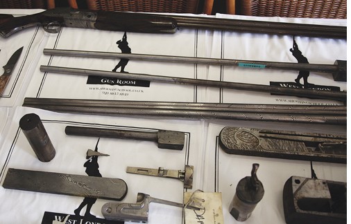 Purdey Damascus Steel shotgun parts