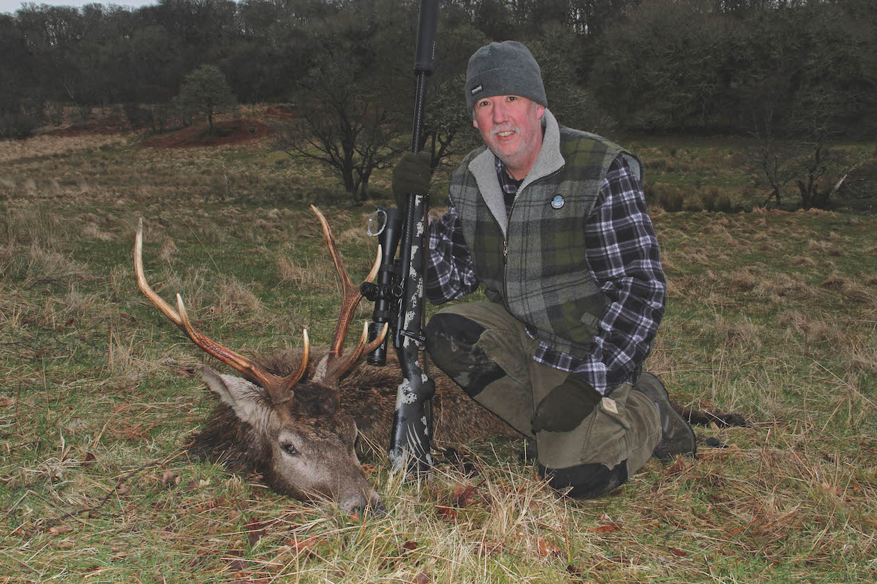 Stalker with red stag 