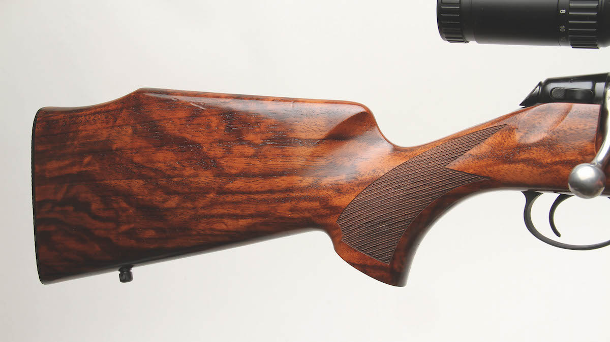 Walnut on rifle 