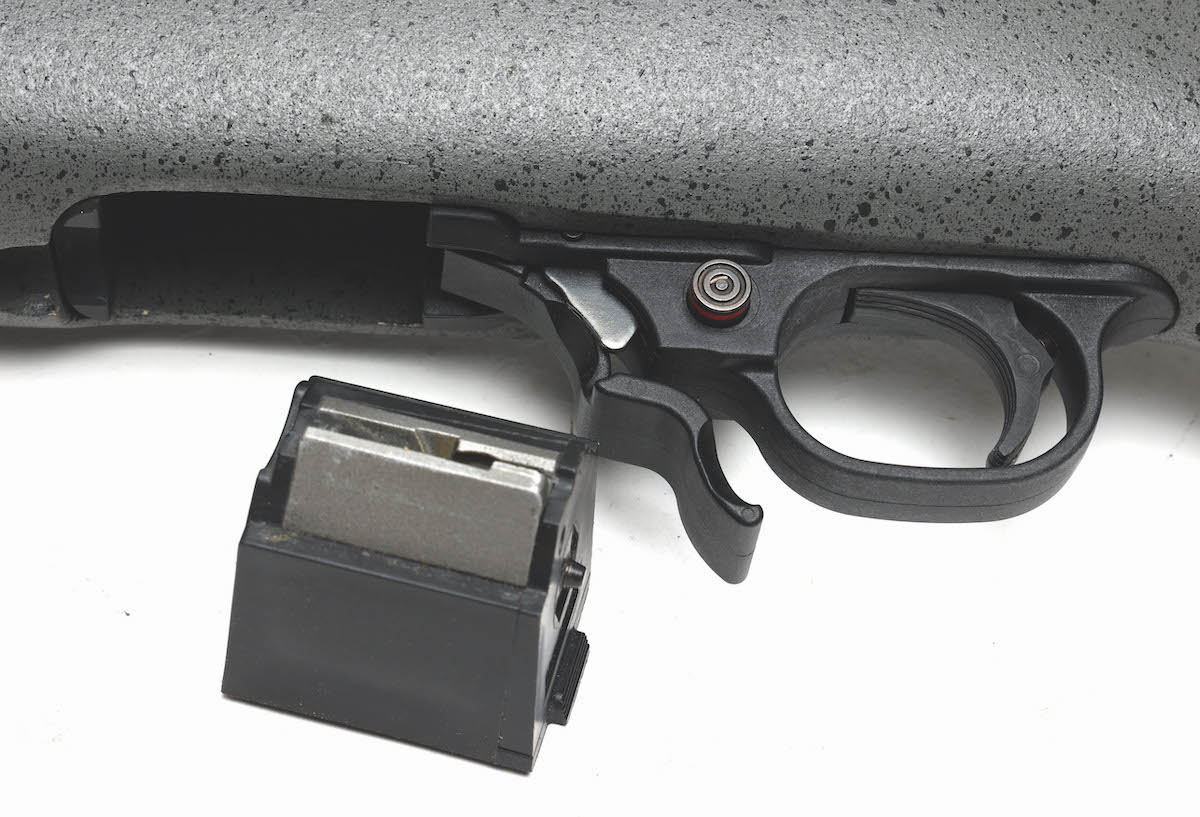 rifle trigger and magazine 