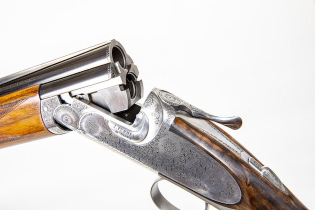 engraving on a Purdey gun 