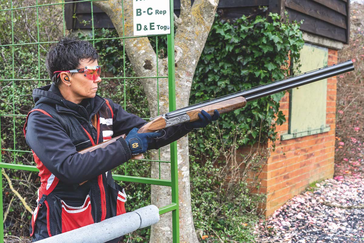 woman shooting with Longthorne Valhalla