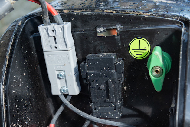 Batter charger for quad bike