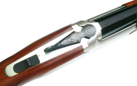 Yildiz over-under 20-bore lever.