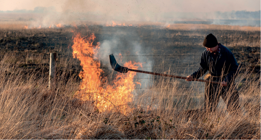 Burning under fire 
