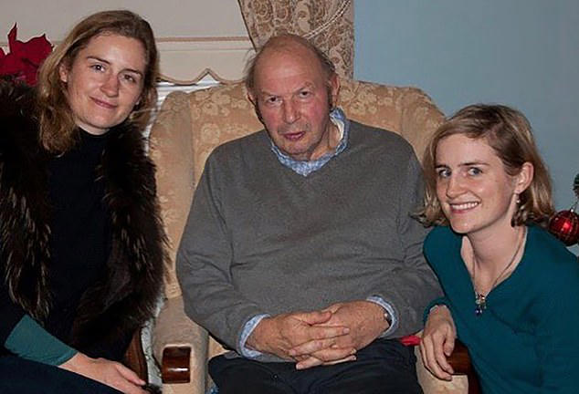 The Helmore sisters with their uncle, the late Sir Michael Maxwell