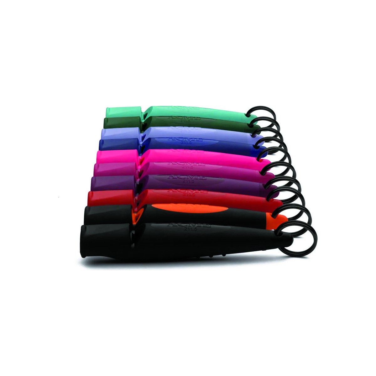 Acme Alpha whistles in a range of colours