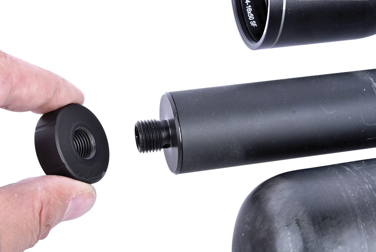 AirMaks Krait MKII removable end cap with 1/2in UNF thread