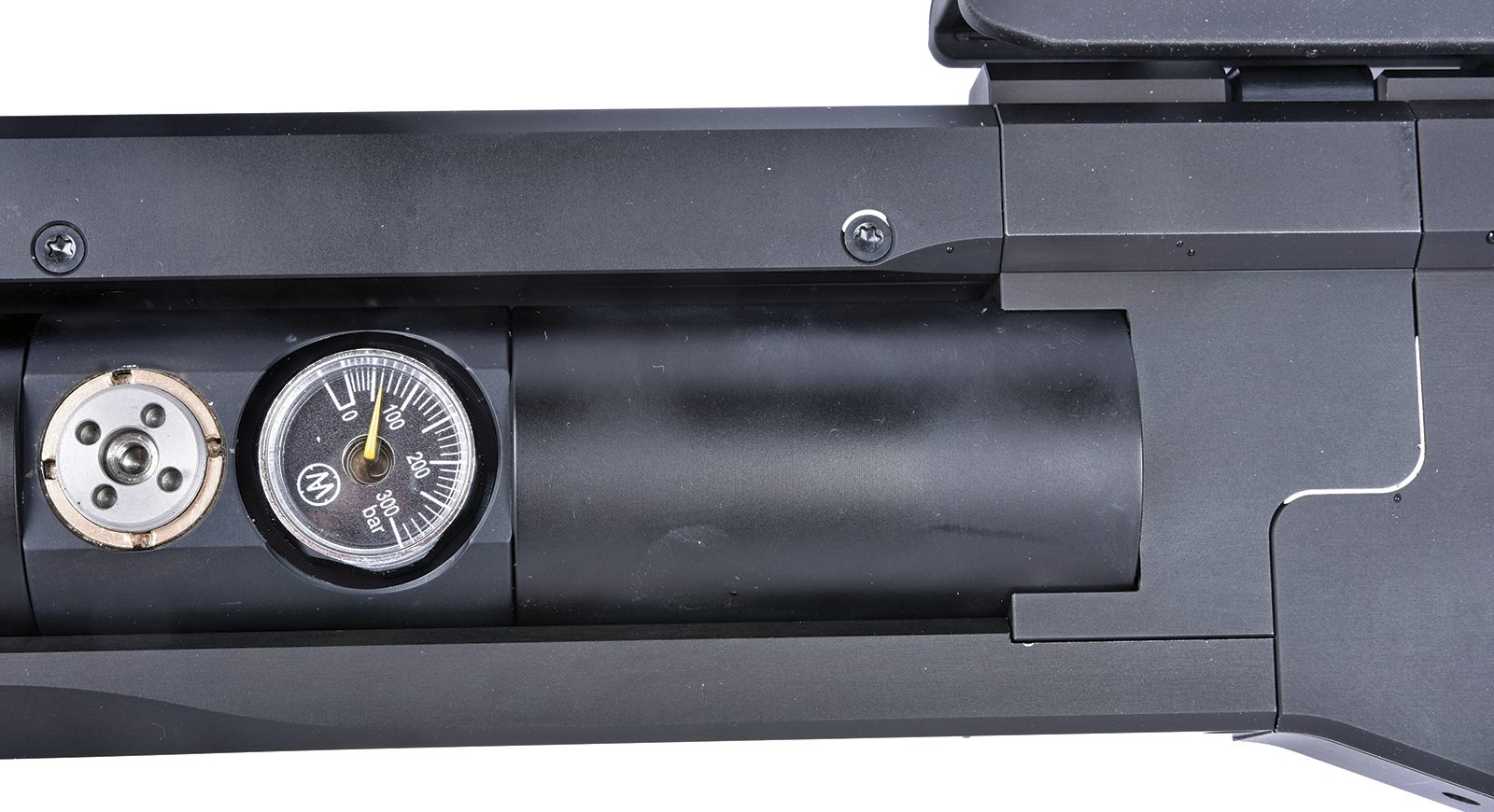 AirMaks Krait MKII 15cc plenum behind the regulator