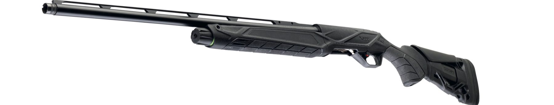 Beretta AX800 Suprema semi-automatic shotgun in black, full length side view