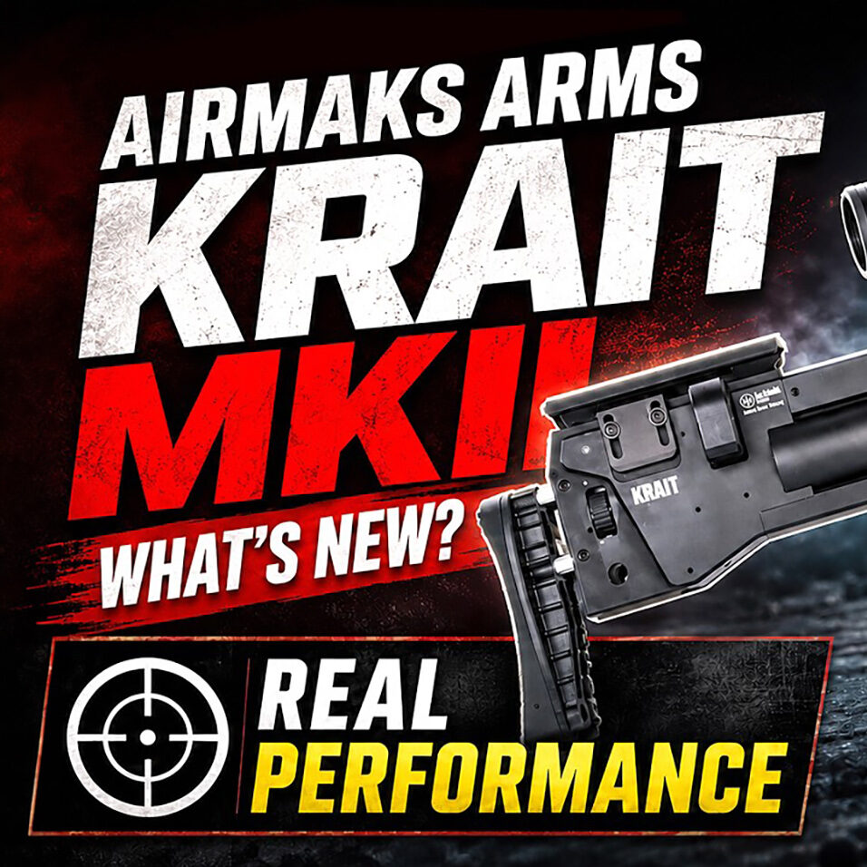 AirMaks Arms Krait MKII video review: watch the bullpup PCP in action